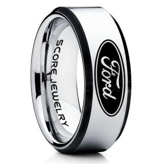Ford Ring, Ford Jewelry, Shelby Ring, Mustang Ring, Ford Mustang Ring, Ford Ring Mustang Jewelry, Tungsten Ring, Tungsten Wedding Band
