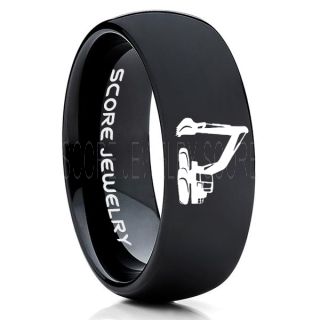 Backhoe Ring, Excavator Ring, Tractor Ring, Construction Machinery Ring, Backhoe Jewelry, Excavation Machinery Ring, Bulldozer Ring, Black Tungsten Wedding Ring, Black Tungsten Ring