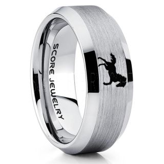 Mustang Ring, Horse Ring, Mustang Band, Equestrian Ring, Horse Lovers Ring, Western Ring, Cowboys Ring, Silver Tungsten Ring, Silver Wedding Band, Horse Wedding Ring