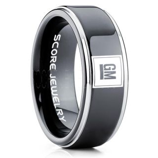 GM Ring, GM Truck Ring, Truck Ring, Trucker Ring, Pickup Truck Ring, GM Jewelry, Black Tungsten Ring, Black Tungsten Wedding Band, Black Wedding Band