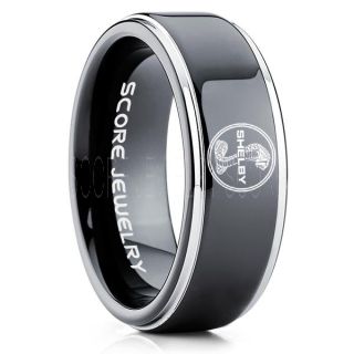 Shelby Mustang Ring, Ford Shelby Ring, Shelby Ring, Mustang Ring, Ford Mustang Ring, Ford Ring Mustang Jewelry, Tungsten Ring, Tungsten Wedding Band