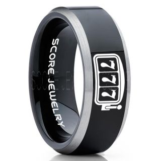 Lucky 7 Ring, Lucky 7 Jewelry, Casino Ring, Slot Machine Ring, Gaming Ring, Gaming Jewelry, Poker Ring, Blackjack Ring, Casino Jewelry, Joker Ring, Black Wedding Band