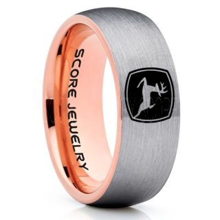 John Deere Ring, Farmer Ring, Agriculture Ring, Construction Machinery Ring, John Deere Jewelry, John Deere Machinery Ring, Farmer Tungsten Wedding Ring, Silver Tungsten Ring
