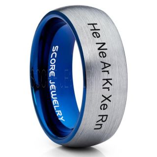 Noble Gases Ring, Inert Gases Ring, Aerogens Ring, Periodic Table Ring, Elements Ring, Helium Ring, Neon Ring, Argon Ring, Krypton Ring, Xenon Ring, Radon Ring, Science Ring, Science Jewelry, Science Teacher Ring, Teacher Jewelry