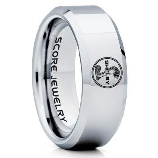 Shelby Mustang Ring, Ford Shelby Ring, Shelby Ring, Mustang Ring, Ford Mustang Ring, Ford Ring Mustang Jewelry, Tungsten Ring, Tungsten Wedding Band