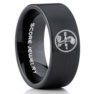 Shelby Mustang Ring, Ford Shelby Ring, Shelby Ring, Mustang Ring, Ford Mustang Ring, Ford Ring Mustang Jewelry, Tungsten Ring, Tungsten Wedding Band