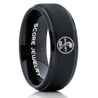 Shelby Mustang Ring, Ford Shelby Ring, Shelby Ring, Mustang Ring, Ford Mustang Ring, Ford Ring Mustang Jewelry, Tungsten Ring, Tungsten Wedding Band