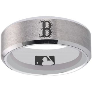 Red Sox Ring, Red Sox Wedding Ring, Red Sox Wedding Band, Baseball Wedding Band, Baseball Jewelry 