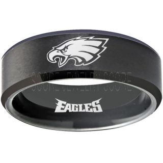 Eagles Ring, Eagles Wedding Ring, Eagles Wedding Band, Football Wedding Band, Football Jewelry