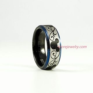 Mickey Mouse Ring, Mickey Mouse Wedding Band, Disney Ring, Mickey Jewelry