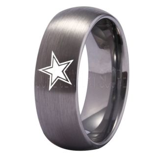 Texas Ring, Texas Football Ring, Dallas Ring, Football Ring, Silver Tungsten Ring, Silver Tungsten Wedding Ring, Silver Wedding Ring, Dallas Football Ring, Dallas Football Wedding Ring