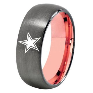 Texas Ring, Texas Football Ring, Dallas Ring, Football Ring, Gunmetal Tungsten Ring, Gunmetal Tungsten Wedding Ring, Gunmetal Wedding Ring, Dallas Football Ring, Dallas Football Wedding Ring