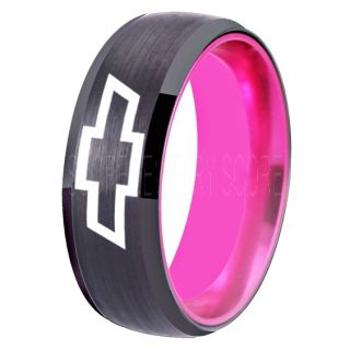 Chevrolet Ring, Chevy Ring, Bowtie Ring, Chevy Bowtie Ring, Chevy Wedding Ring, Chevy Wedding Band, Chevrolet Wedding Ring, Chevrolet Wedding Band