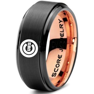 Cubs Ring, Cubs Wedding Band, Baseball Ring, Baseball Wedding Ring