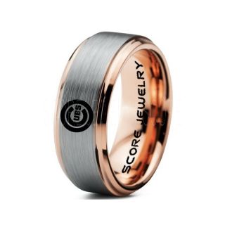 Cubs Ring, Cubs Wedding Band, Baseball Ring, Baseball Wedding Ring
