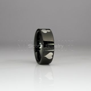 Ace of Spades Ring, Poker Ring, Blackjack Ring, Casino Ring, Joker Ring, Joker Card Suit Ring, Poker Wedding Ring, Black Poker Ring, Card Suit Wedding Band