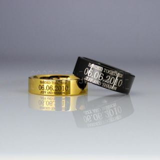 Duck Band Rings, Banded Together Ring, Classic Tungsten Rings, 2 Piece Couple Set Tungsten Wedding Bands, Banded Together Wedding Bands, Wedding Rings, Tungsten Wedding Rings