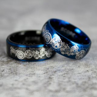 Doctor Who Rings, Doctor Who Wedding Rings, 2 Piece Couple Set Doctor Who Rings, Gallifreyan Rings, Doctor Who Jewelry, Doctor Who Wedding Bands, Doctor Who Wedding Rings