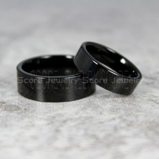 Black Wedding Ring, Classic Black Tungsten Rings, Black Tungsten Wedding Bands, 2 Piece Couple Set Black Wedding Bands, Black Wedding Rings, Black Tungsten Wedding Rings