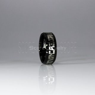 Aurebesh Ring, Star Wars Ring, Customize Your Own Text in Aurebesh, Star Wars Wedding Band, Silver Aurebesh Wedding Ring, Black Tungsten Band, Aurebesh Wedding Band, Star Wars Wedding Ring, Star Wars Aurebesh Jewelry