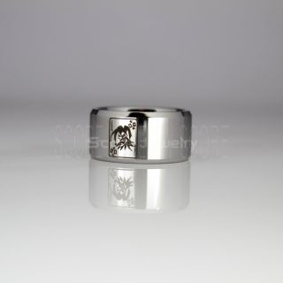 Joker Ring, Joker Wedding Band, Silver Wedding Band, Joker Wedding Band, Silver Tungsten Wedding Ring, Joker Card Suit Ring, Silver Poker Ring