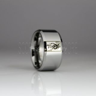 Joker Ring, Joker Wedding Band, Silver Wedding Band, Joker Wedding Band, Silver Tungsten Wedding Ring, Joker Card Suit Ring, Silver Poker Ring