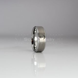 Nautical Ring, Ship Wheel Ring, Anchor Ring, Silver Anchor Ring, Silver Tungsten Ring, Silver Nautical Ring, Ship Wheel Anchor Silver Wedding Band, Silver Ship Wheel Anchor Tungsten Ring