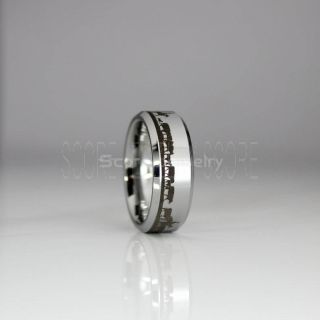 Cattle Rancher Ring, Cattle Rancher Band, Silver Tungsten Ring, Silver Wedding Band, Rancher Ring, Cattle Rancher Wedding Band, Cattle Ranching Ring