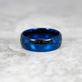 Blue Tungsten Ring, 8mm Classic Blue Tungsten Wedding Band, Blue Wedding Band, Blue Wedding Ring, Blue Tungsten Wedding Ring