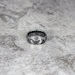 Zelda Ring, Gamer Ring, Legend of Zelda Ring, Zelda Wedding Ring, Zelda Wedding Band, Silver Tungsten Ring, Silver Wedding Band