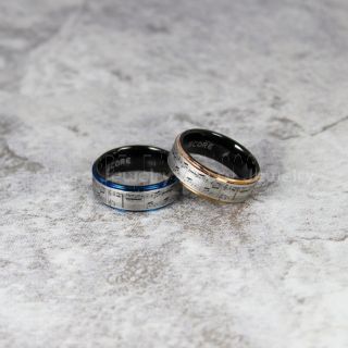 Music Rings, 2 Piece Couple Set Music Sheet Rings, Music Jewelry, Piano Rings, Black Tungsten Rings, Black Rings, Black Wedding Bands, Treble Clef Note Rings, Music Notes Rings