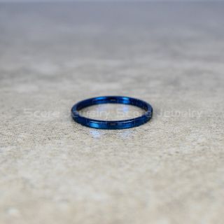 Classic 2mm Blue Tungsten Ring, Stackable Blue Tungsten Wedding Band, Blue Wedding Band, Blue Wedding Ring, Blue Tungsten Wedding Ring