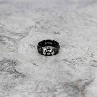 Player 1 Player 2 Ring, Gamer Rings, Black Tungsten Ring, Black Wedding Band, Gamer Jewelry