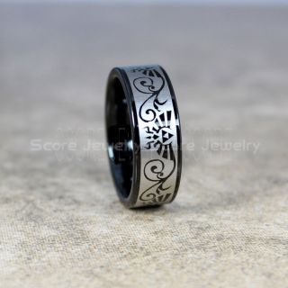 Zelda Rings, Black Legend of Zelda Rings, Zelda Wedding Rings, Zelda Wedding Bands, Black Tungsten Rings, Black Wedding Bands