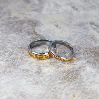 Simply Meant To Be Jack and Sally Rings, Jack and Sally Wedding Bands, Silver Tungsten Rings, Silver Tungsten Wedding Bands, Jack and Sally Wedding Rings