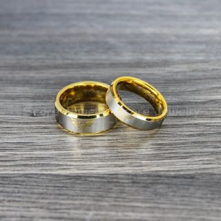 Zelda Rings, 2 Piece Couple Set Legend of Zelda Rings, Zelda Wedding Rings, Zelda Wedding Bands, 14K Yellow Gold Tungsten Rings, Yellow Gold Wedding Bands