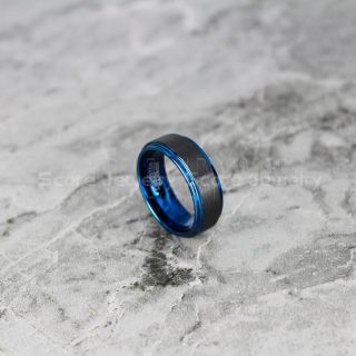 Black Tungsten Ring, 8mm Classic Black Tungsten Wedding Band, Black Wedding Band, Black Wedding Ring, Black Tungsten Wedding Ring