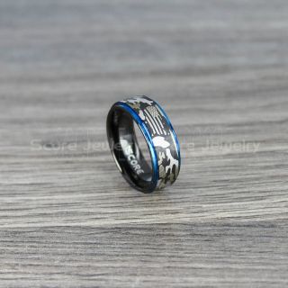 American Flag Ring, Camo Ring, Camouflage Ring, Military Ring, Black Ring, Black Wedding Band, Black Wedding Ring, Military Wedding Band, Army Wedding Ring