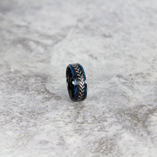 Baseball Ring, Baseball Stitch Pattern Ring, Black Tungsten Ring, Baseball Jewelry, Black Wedding Band, Black Wedding Ring