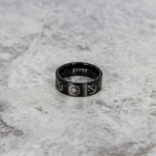 Nautical Ring, Ship Wheel Ring, Anchor Ring, Anchor Wedding Ring, Black Wedding Band, Black Tungsten Band, Black Wedding Ring, Black Tungsten Wedding Ring