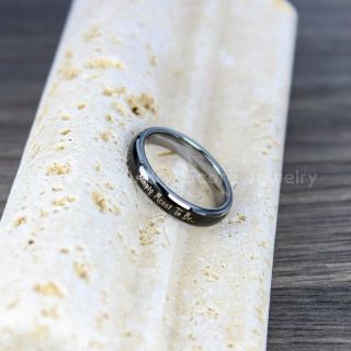 Simply Meant To Be Ring, Jack and Sally Ring, Jack and Sally Wedding Band, Black Tungsten Ring, Black Tungsten Wedding Band, Jack and Sally Wedding Ring