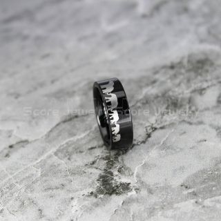 Elephants Ring, Africa Ring, Africa Jewelry, African Safari Ring, African Landscape Ring, Big Five Game Animals Ring, Africa Wedding Band, Black Tungsten Wedding Ring, Black Wedding Ring, Black Tungsten Wedding Ring