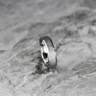 Silver Wedding Band, Silver Tungsten Ring, 6mm Classic Silver Tungsten Wedding Band Brushed Vertically, Silver Wedding Ring, Silver Tungsten Wedding Ring