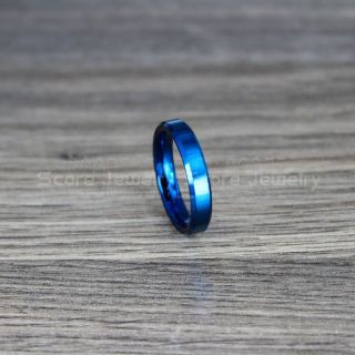Blue Tungsten Ring, Classic Blue Tungsten Wedding Band, Blue Wedding Band, Blue Wedding Ring, Blue Tungsten Wedding Ring
