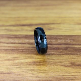 Black Tungsten Ring, 6mm Classic Black Tungsten Wedding Band, Black Wedding Band, Black Wedding Ring, Black Tungsten Wedding Ring