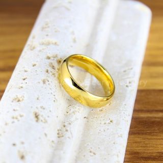 14K Yellow Gold Tungsten Ring, 6mm Classic Yellow Gold Tungsten Wedding Band, Yellow Gold Wedding Band, Yellow Gold Wedding Ring, Yellow Gold Tungsten Wedding Ring