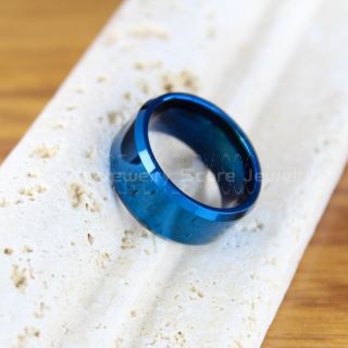 Classic 10mm Blue Tungsten Ring, Blue Tungsten Wedding Band, Blue Wedding Band, Blue Wedding Ring, Blue Tungsten Wedding Ring