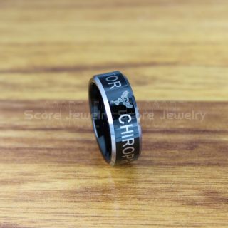 Chiropractor Ring, Chiro Ring, Chiropractor Wedding Band, Career Ring, Chiropractor Jewelry, Black Chiropractor Tungsten Ring, Black Wedding Band, Black Tungsten Wedding Band