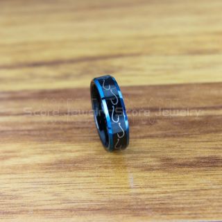 Fishing Ring, Fish Hook Ring, Black Tungsten Ring, Black Wedding Band, Hunting Ring, Fish Hooks Wedding Band, Black Tungsten Wedding Band