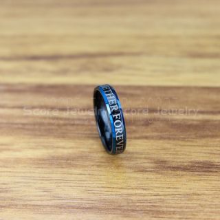 Doctor Who Ring, Doctor Who Wedding Ring, Gallifreyan Ring, Black Tungsten Ring, Black Wedding Band, Black Wedding Ring, Together Forever Through Time and Space, Black Wedding Ring